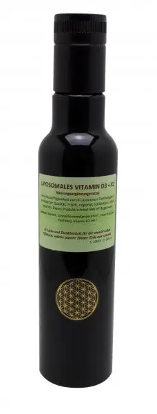 Liposomales Vitamin D3 + K2 Rohkost, 250 ml