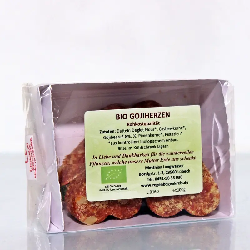 Goji Herzen, Bio, Rohkost, 100 g Image