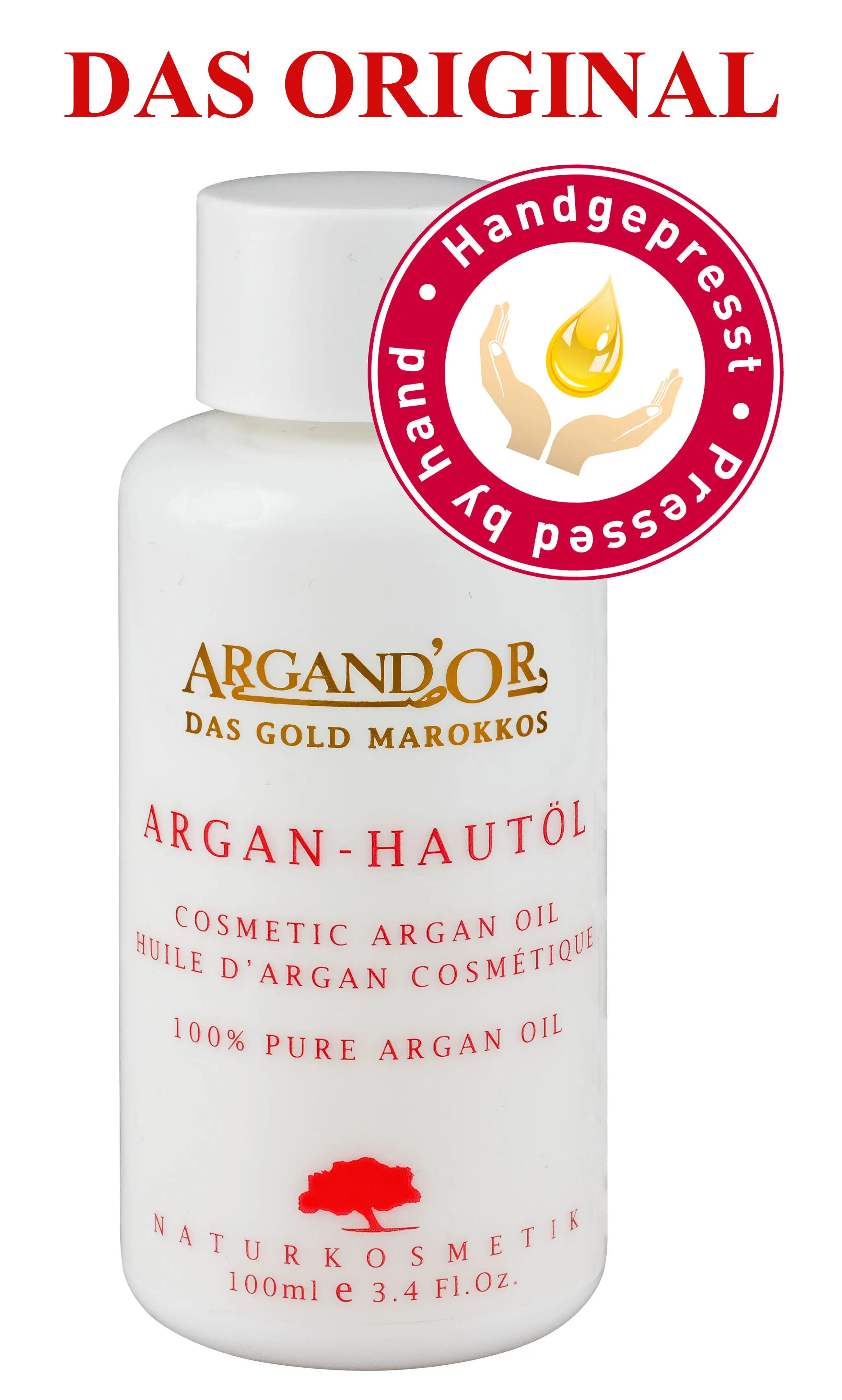 Argan Hautöl handgepresst, Bio, Rohkost, 100 ml Image