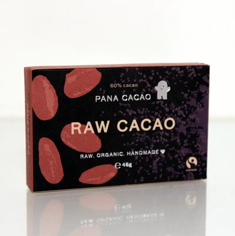 Pana Schokolade - 60% Kakao, Bio, Roh, 45g Image