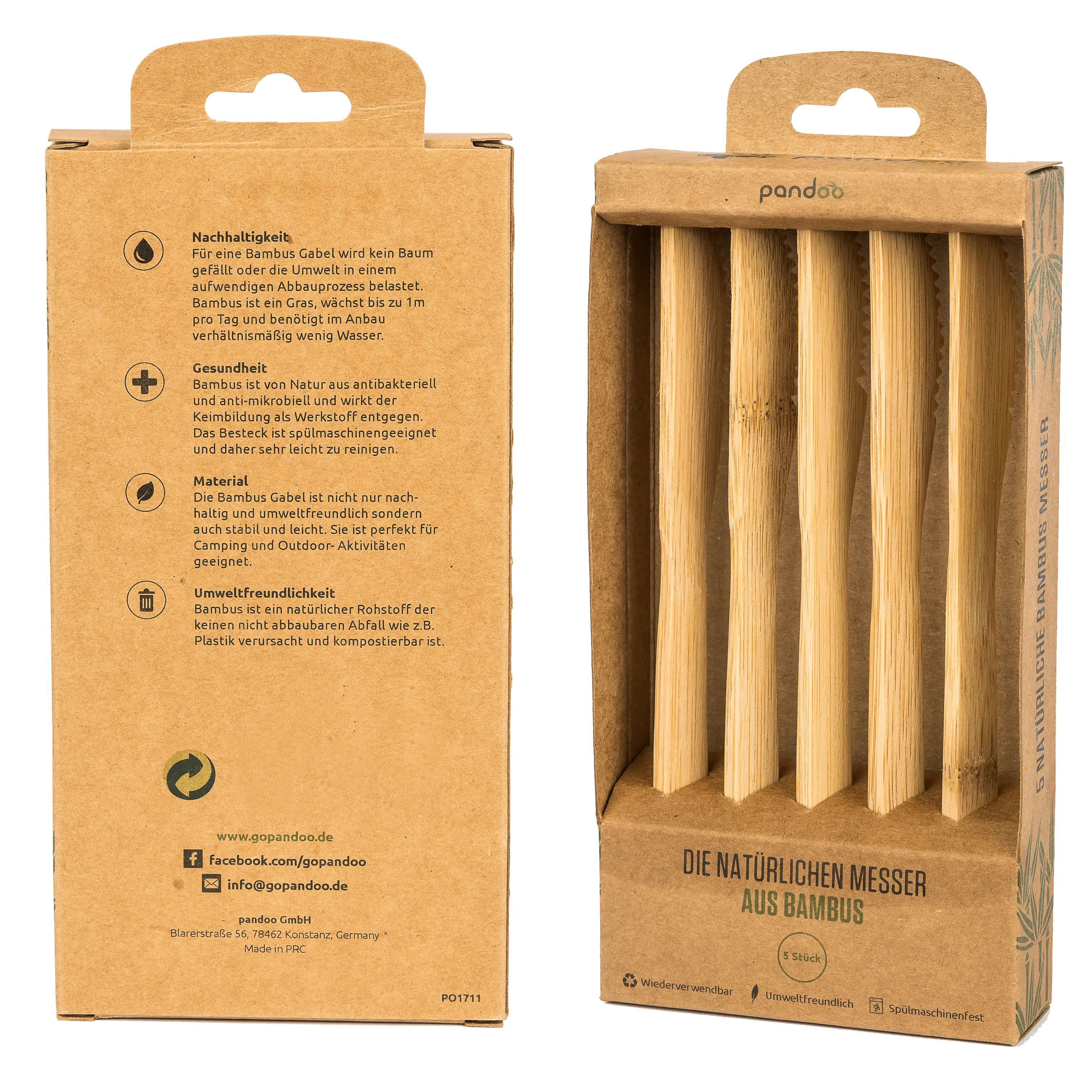 Bambus Messer 5er Set Image