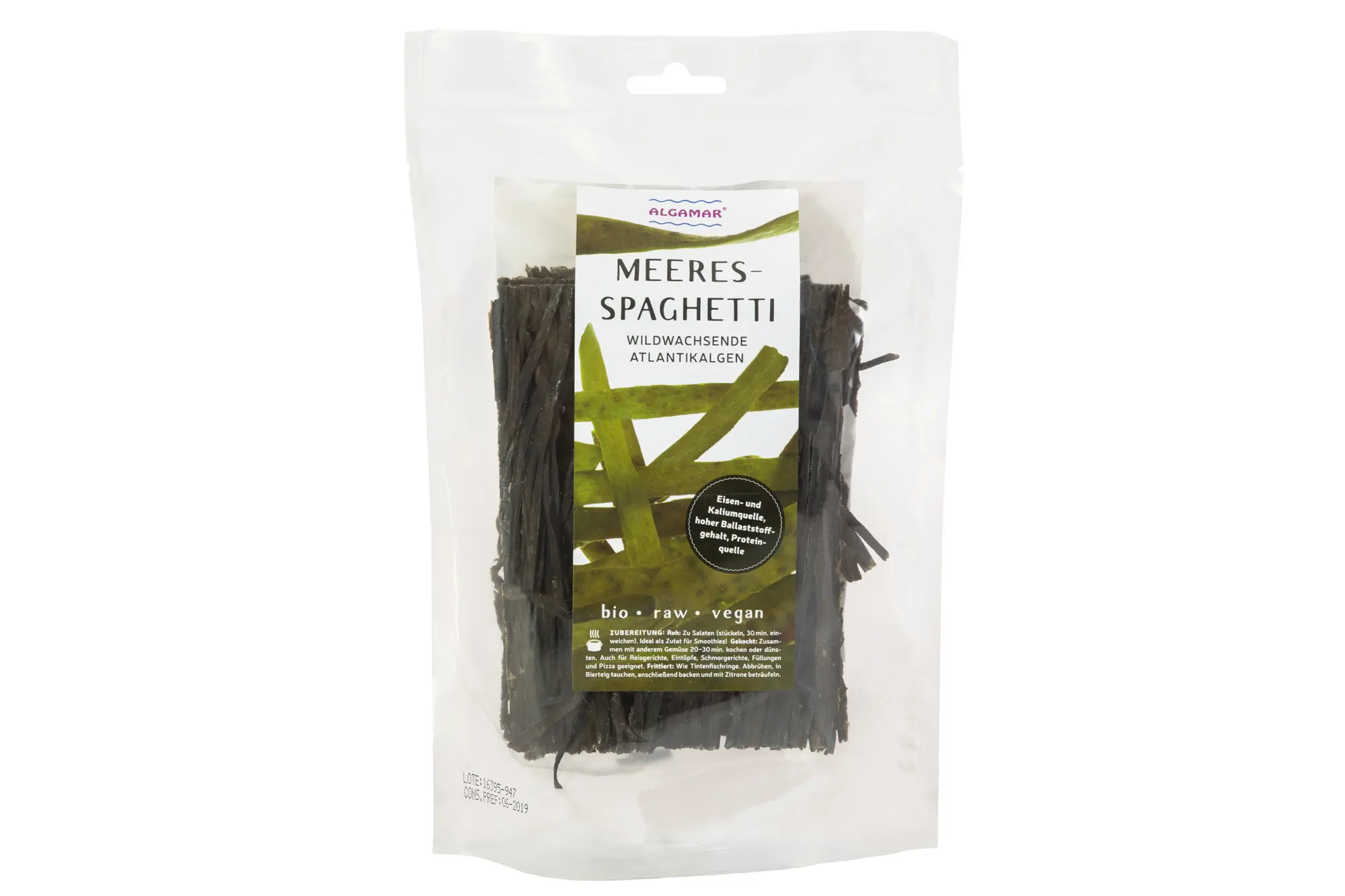 Meeresspaghetti Algen Bio, Rohkost, 100 g Image