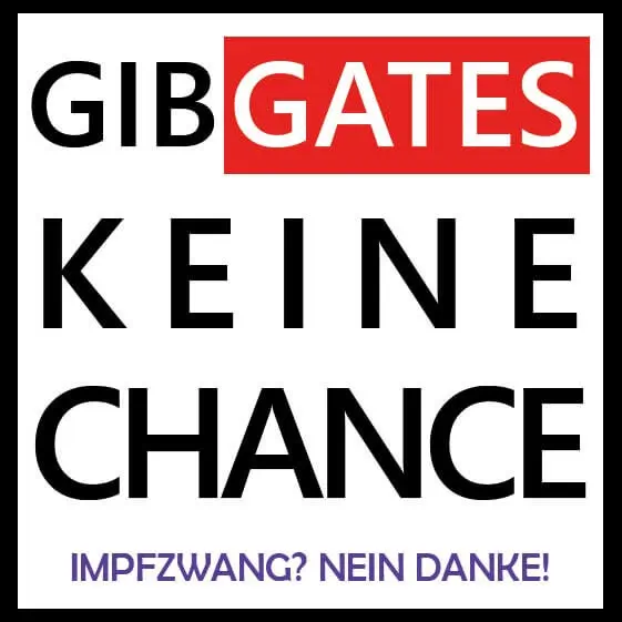 "Gib Gates keine Chance" Aufkleber 10er Pack