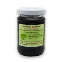 Schwarzes Sesammus, Bio, Rohkost, 200 g