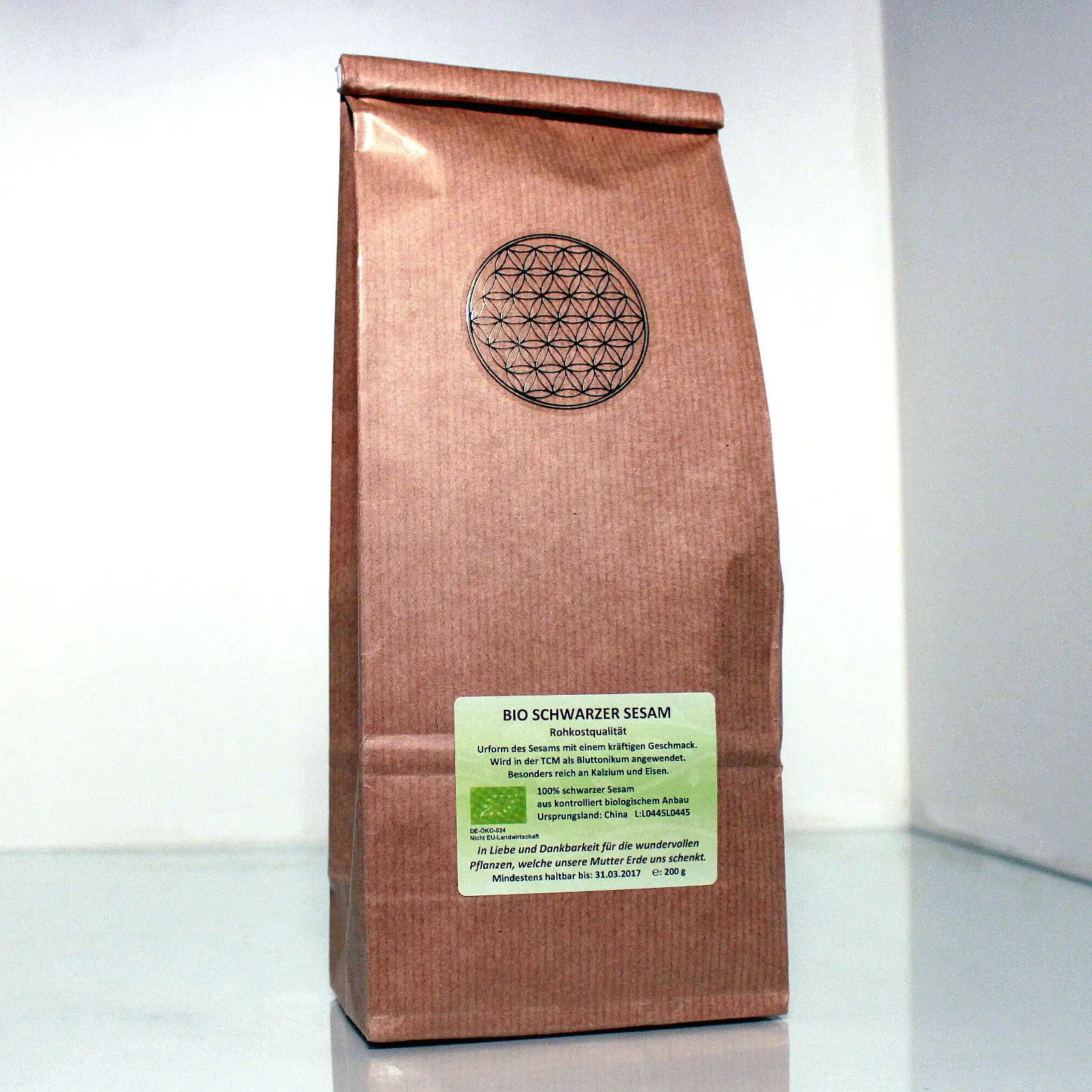 Schwarzer Sesam Bio, Rohkost, 500 g Image