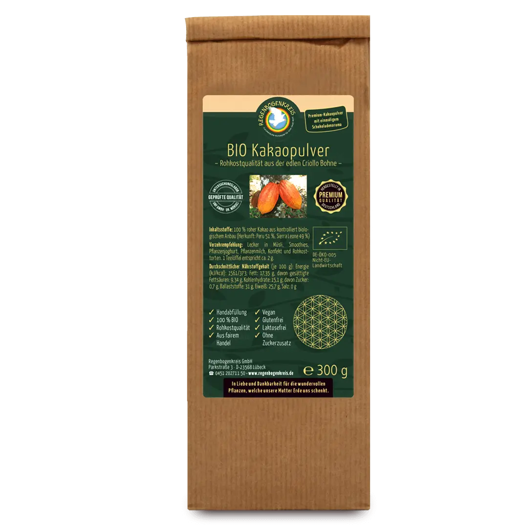 Kakao Pulver, Bio, Rohkost, 300 g Image