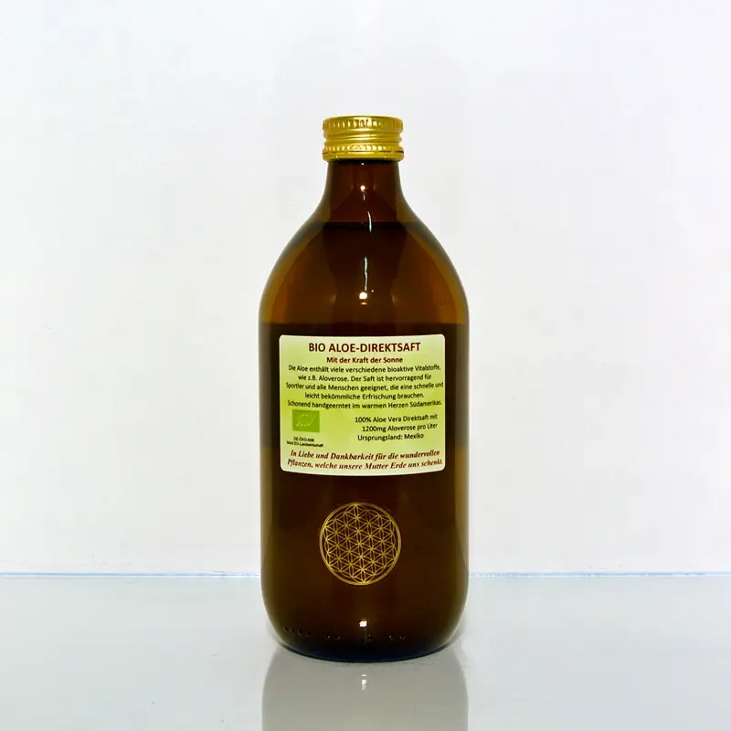 Aloe Vera Saft Pur, Bio, 500 ml Image