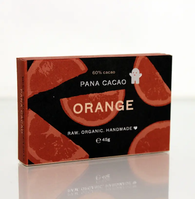 Pana Schokolade - Orange Bio, Rohkost, 45 g Image